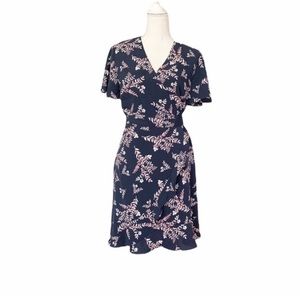 Banana Republic Blue Wrap Dress Size 6